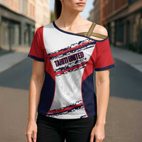 AS Venus Tahiti Football Custom Cross Shoulder Shirt Go Champions Polynesian Pattern LT14 - Polynesian Pride