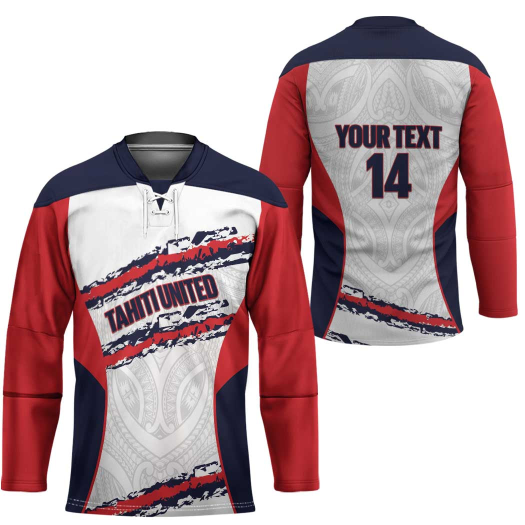 AS Venus Tahiti Football Custom Hockey Jersey Go Champions Polynesian Pattern
