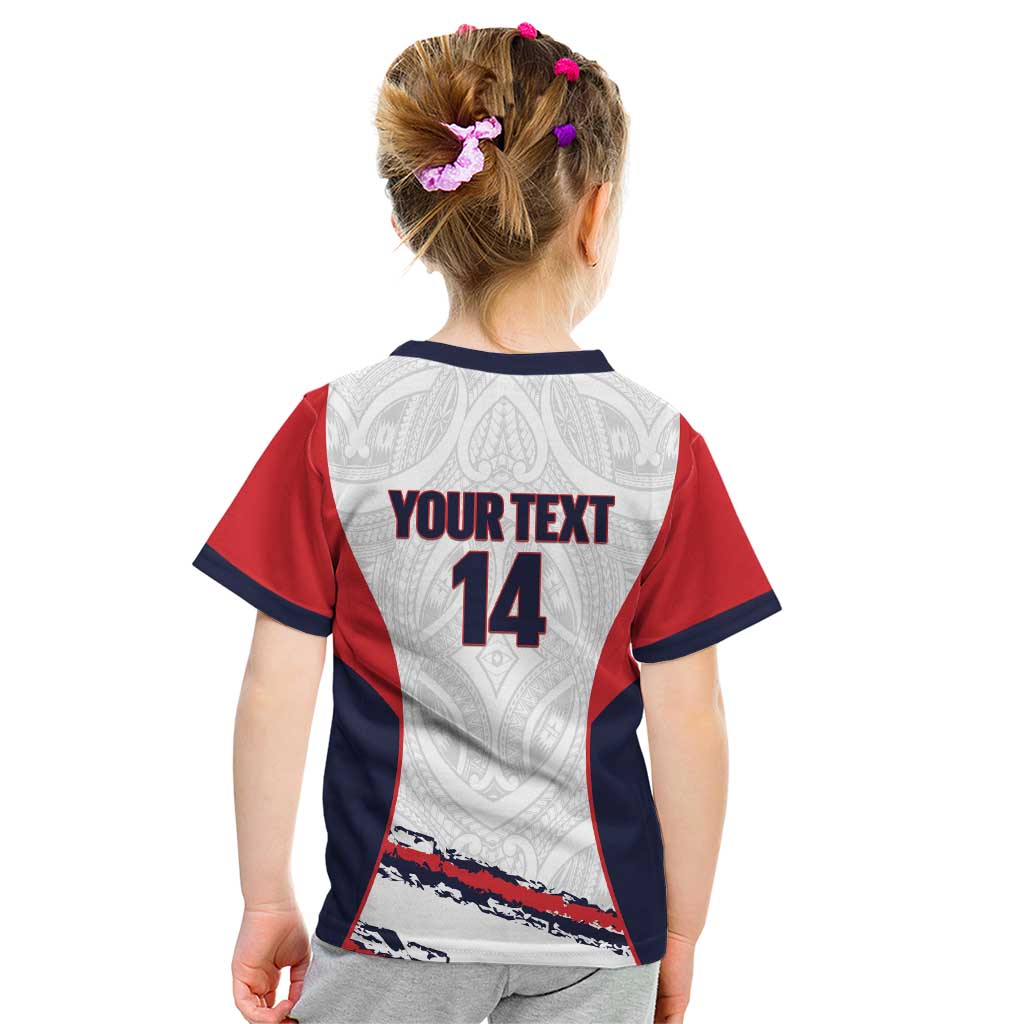AS Venus Tahiti Football Custom Kid T Shirt Go Champions Polynesian Pattern LT14 - Polynesian Pride