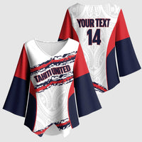 AS Venus Tahiti Football Custom Kimono Sleeve Blouse Go Champions Polynesian Pattern LT14 - Polynesian Pride