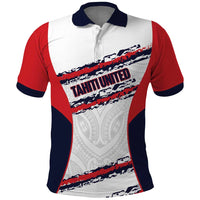AS Venus Tahiti Football Custom Polo Shirt Go Champions Polynesian Pattern LT14 White - Polynesian Pride