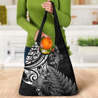 New Zealand Lizard Grocery Bag Silver Fern Aotearoa Maori