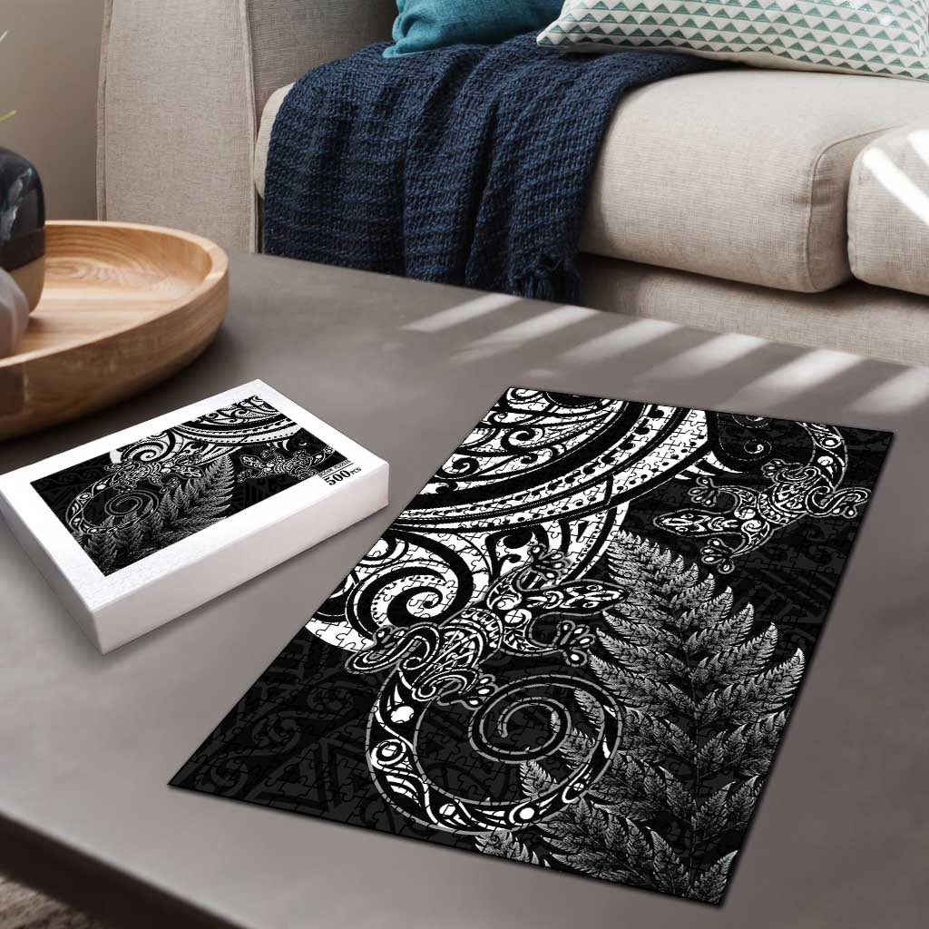 New Zealand Lizard Puzzle Silver Fern Aotearoa Maori - Polynesian Pride