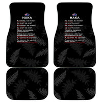 Custom New Zealand Haka Rugby Car Mats 2024 Pacific Go Black Silver Fern