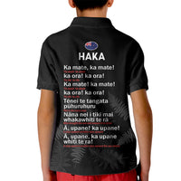 New Zealand Haka Rugby Kid Polo Shirt 2024 Pacific Go Black Silver Fern LT14 - Polynesian Pride