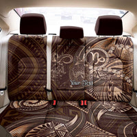 Personalised Polynesia Zodiac Capricorn Back Car Seat Cover Galaxy Polynesian Pattern Chest Tattoo Style LT14 - Polynesian Pride