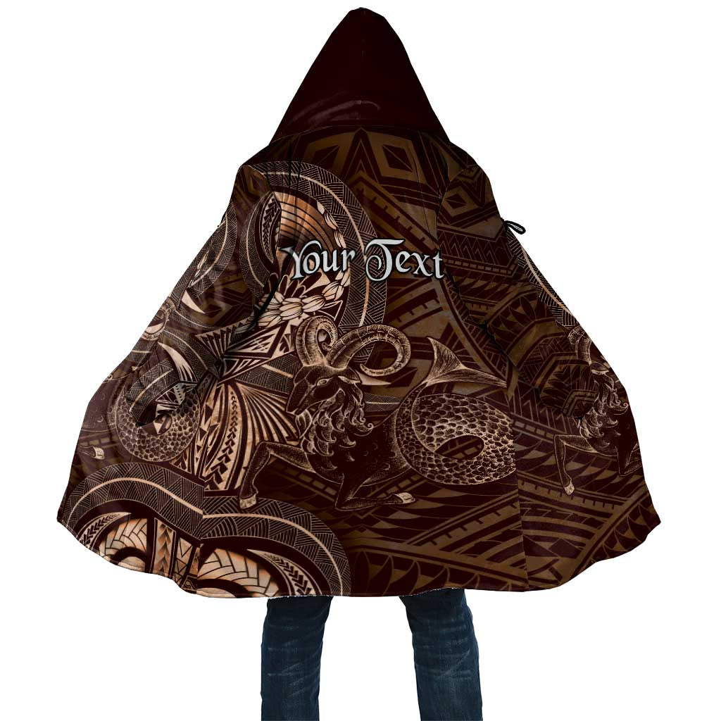 Personalised Polynesia Zodiac Capricorn Cloak Galaxy Polynesian Pattern Chest Tattoo Style