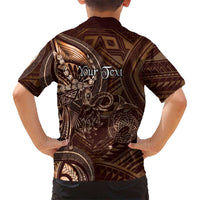 Personalised Polynesia Zodiac Capricorn Family Matching Summer Maxi Dress and Hawaiian Shirt Galaxy Polynesian Pattern Chest Tattoo Style LT14 - Polynesian Pride