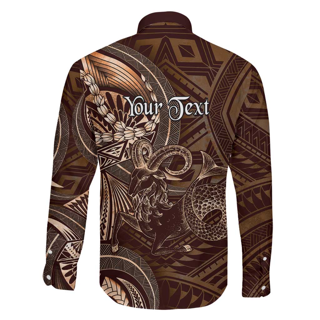 Personalised Polynesia Zodiac Capricorn Family Matching Summer Maxi Dress and Hawaiian Shirt Galaxy Polynesian Pattern Chest Tattoo Style LT14 - Polynesian Pride