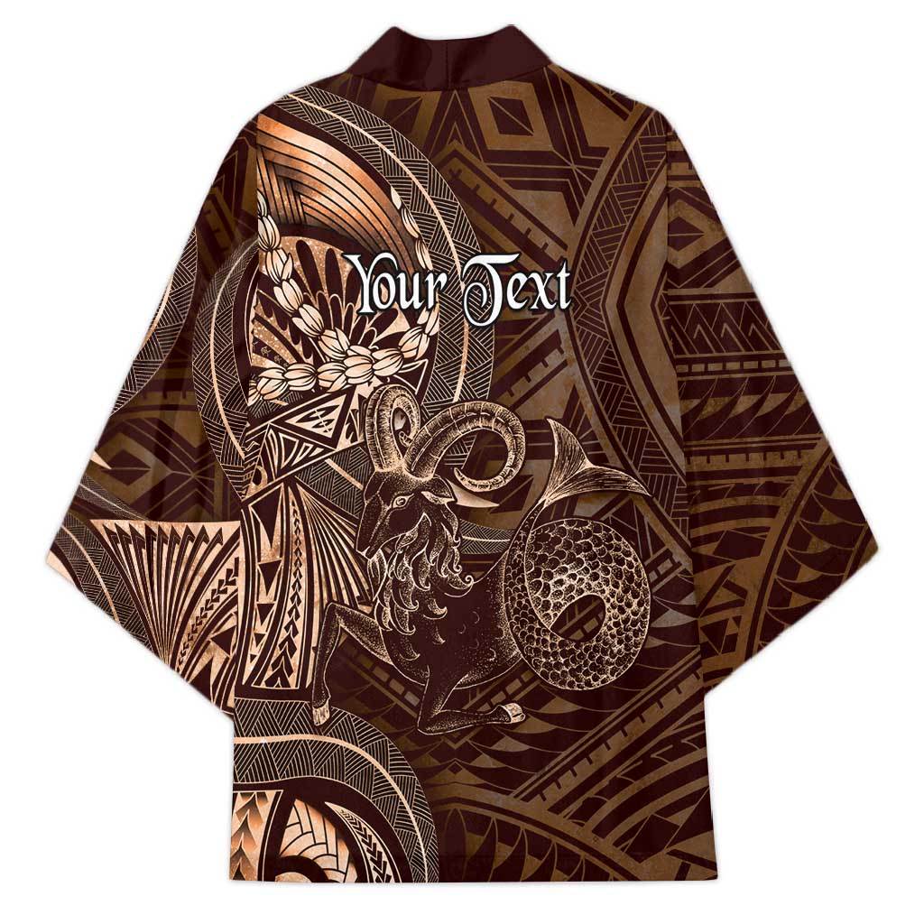 Personalised Polynesia Zodiac Capricorn Kimono Galaxy Polynesian Pattern Chest Tattoo Style LT14 - Polynesian Pride