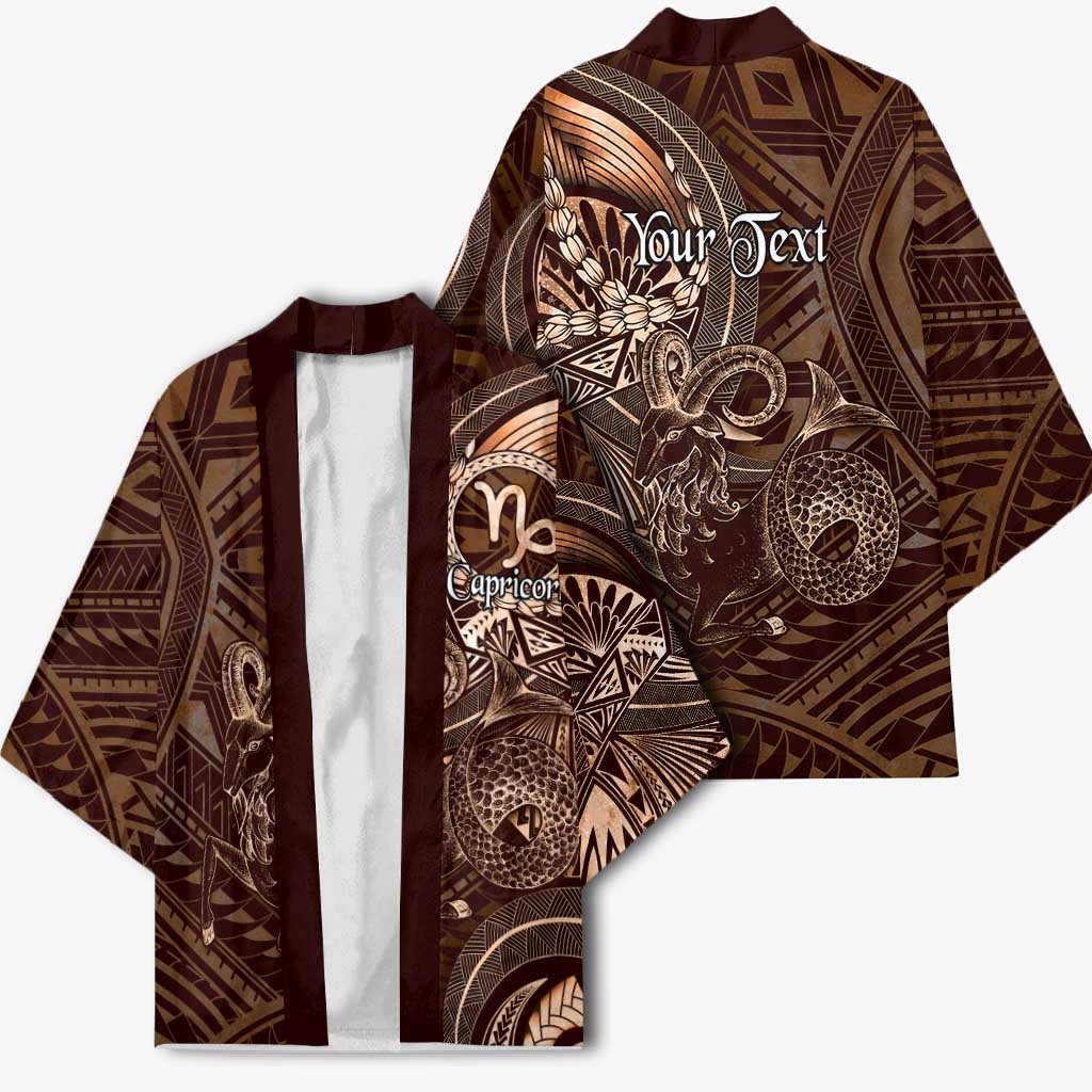 Personalised Polynesia Zodiac Capricorn Kimono Galaxy Polynesian Pattern Chest Tattoo Style LT14 - Polynesian Pride