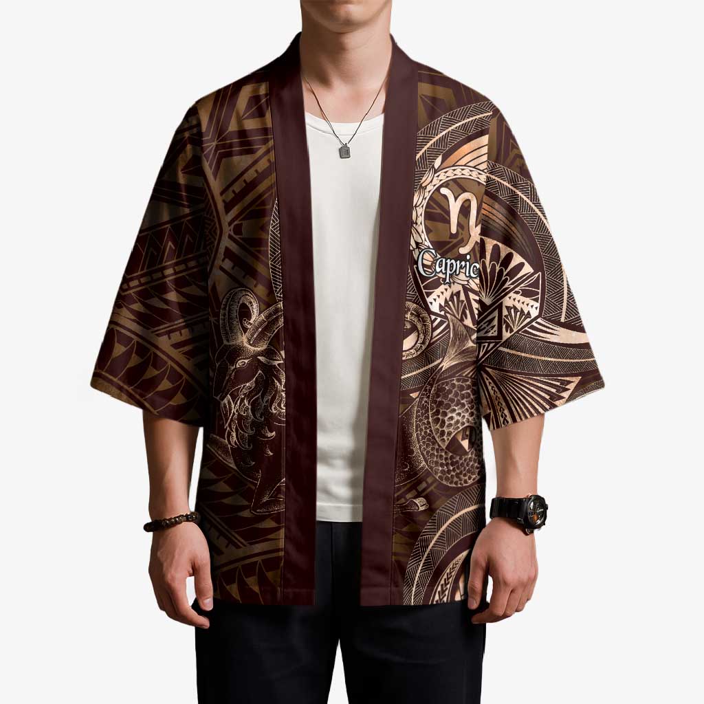 Personalised Polynesia Zodiac Capricorn Kimono Galaxy Polynesian Pattern Chest Tattoo Style LT14 - Polynesian Pride
