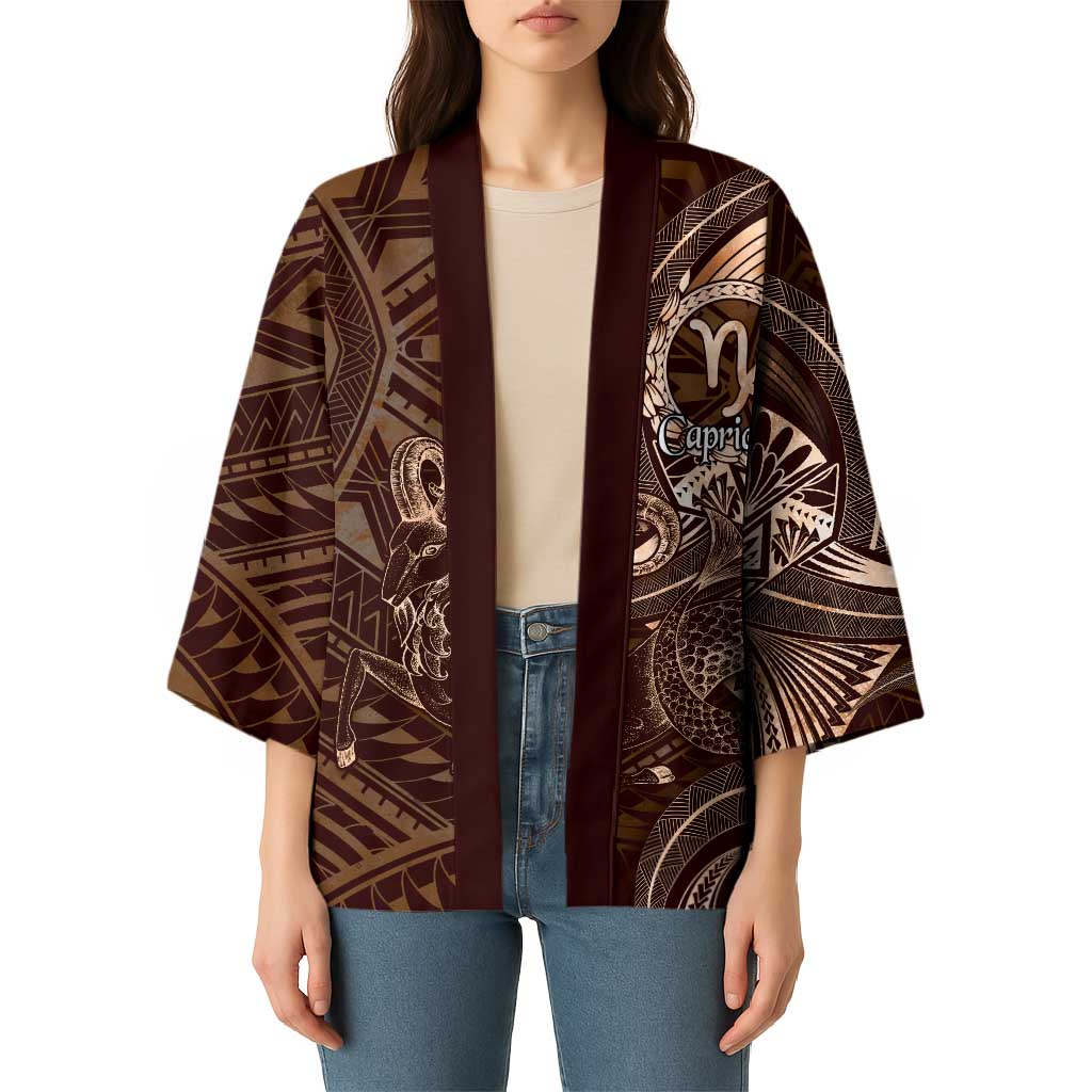 Personalised Polynesia Zodiac Capricorn Kimono Galaxy Polynesian Pattern Chest Tattoo Style LT14 - Polynesian Pride
