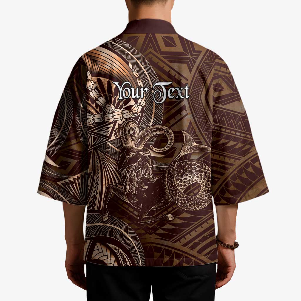 Personalised Polynesia Zodiac Capricorn Kimono Galaxy Polynesian Pattern Chest Tattoo Style LT14 - Polynesian Pride