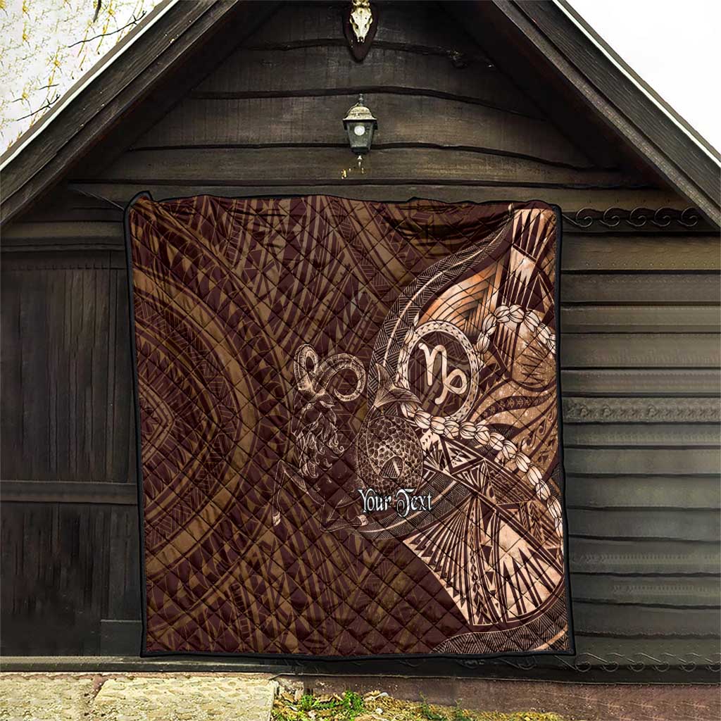 Personalised Polynesia Zodiac Capricorn Quilt Galaxy Polynesian Pattern Chest Tattoo Style LT14 - Polynesian Pride