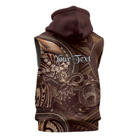 Personalised Polynesia Zodiac Capricorn Sleeveless Hoodie Galaxy Polynesian Pattern Chest Tattoo Style LT14 - Polynesian Pride