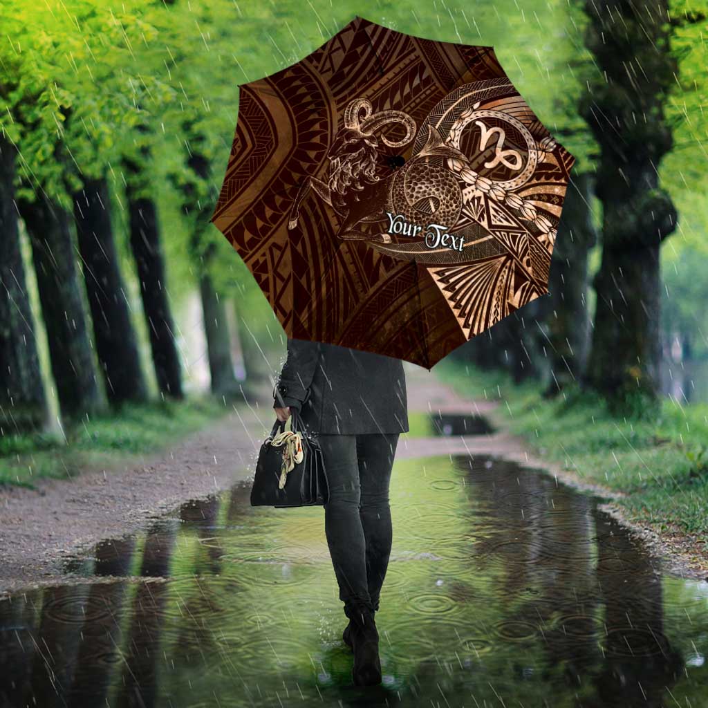 Personalised Polynesia Zodiac Capricorn Umbrella Galaxy Polynesian Pattern Chest Tattoo Style LT14 - Polynesian Pride
