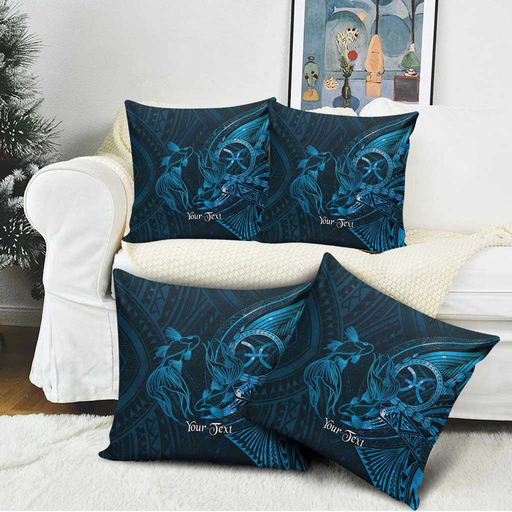 Personalised Polynesia Zodiac Pisces Pillow Cover Galaxy Polynesian Pattern Chest Tattoo Style LT14 - Polynesian Pride
