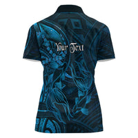 Personalised Polynesia Zodiac Pisces Women Polo Shirt Galaxy Polynesian Pattern Chest Tattoo Style LT14 - Polynesian Pride