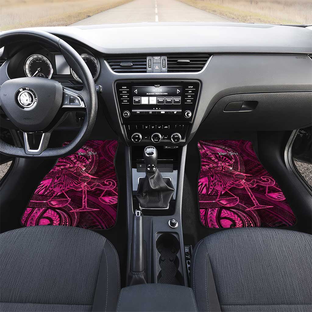 Personalised Polynesia Zodiac Libra Car Mats Galaxy Polynesian Pattern Chest Tattoo Style