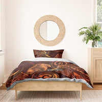 Personalised Polynesia Zodiac Leo Bedding Set Galaxy Polynesian Pattern Chest Tattoo Style LT14 - Polynesian Pride
