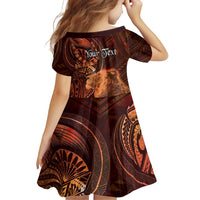 Personalised Polynesia Zodiac Leo Family Matching Tank Maxi Dress and Hawaiian Shirt Galaxy Polynesian Pattern Chest Tattoo Style LT14 - Polynesian Pride