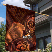 Personalised Polynesia Zodiac Leo Garden Flag Galaxy Polynesian Pattern Chest Tattoo Style LT14 - Polynesian Pride