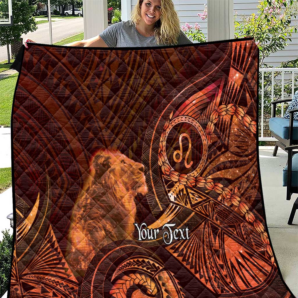 Personalised Polynesia Zodiac Leo Quilt Galaxy Polynesian Pattern Chest Tattoo Style