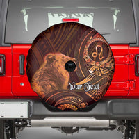 Personalised Polynesia Zodiac Leo Spare Tire Cover Galaxy Polynesian Pattern Chest Tattoo Style