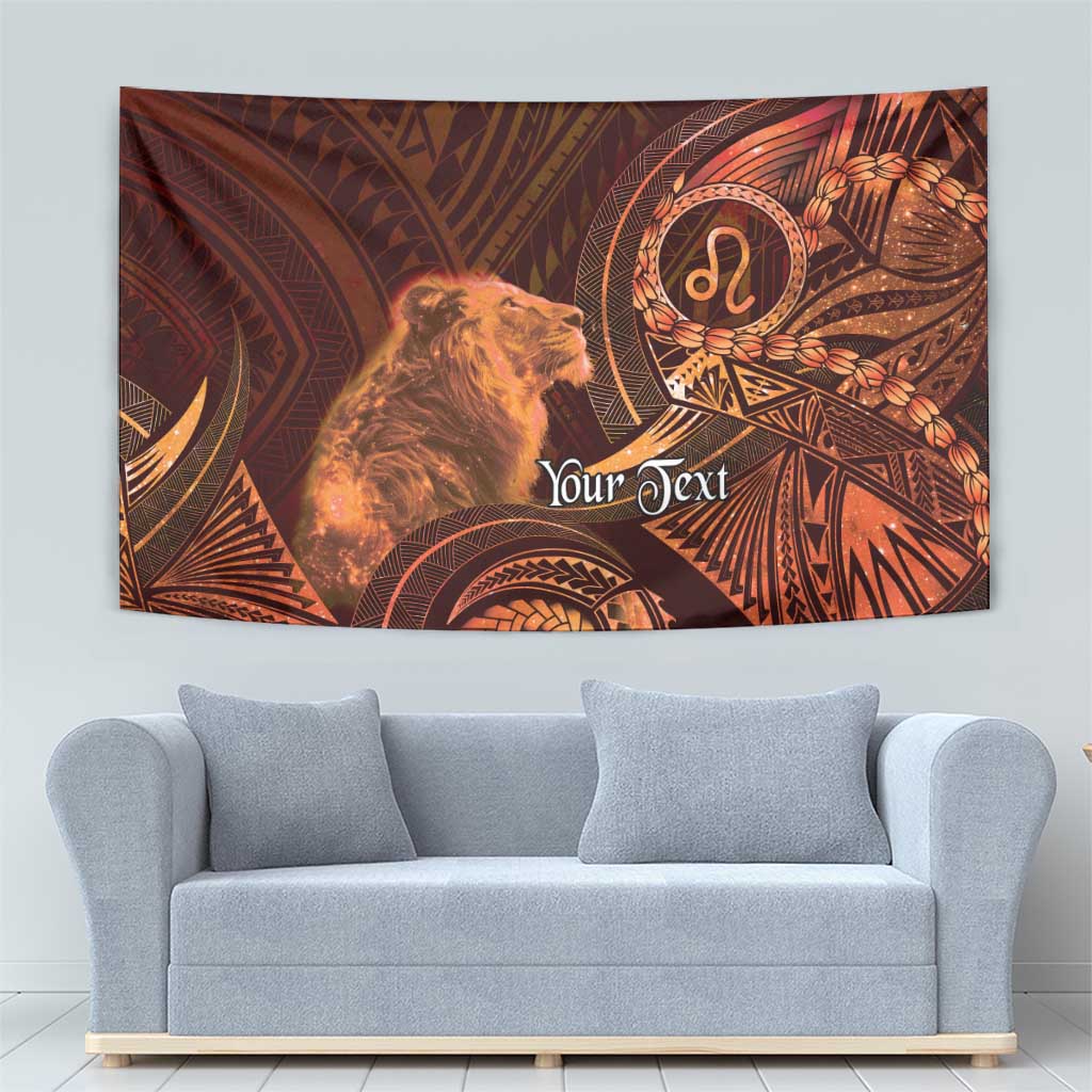Personalised Polynesia Zodiac Leo Tapestry Galaxy Polynesian Pattern Chest Tattoo Style LT14 - Polynesian Pride