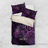 Personalised Polynesia Zodiac Virgo Bedding Set Galaxy Polynesian Pattern Chest Tattoo Style