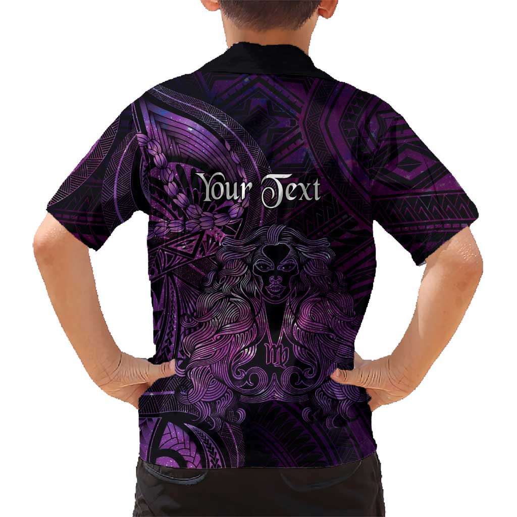 Personalised Polynesia Zodiac Virgo Family Matching Tank Maxi Dress and Hawaiian Shirt Galaxy Polynesian Pattern Chest Tattoo Style LT14 - Polynesian Pride