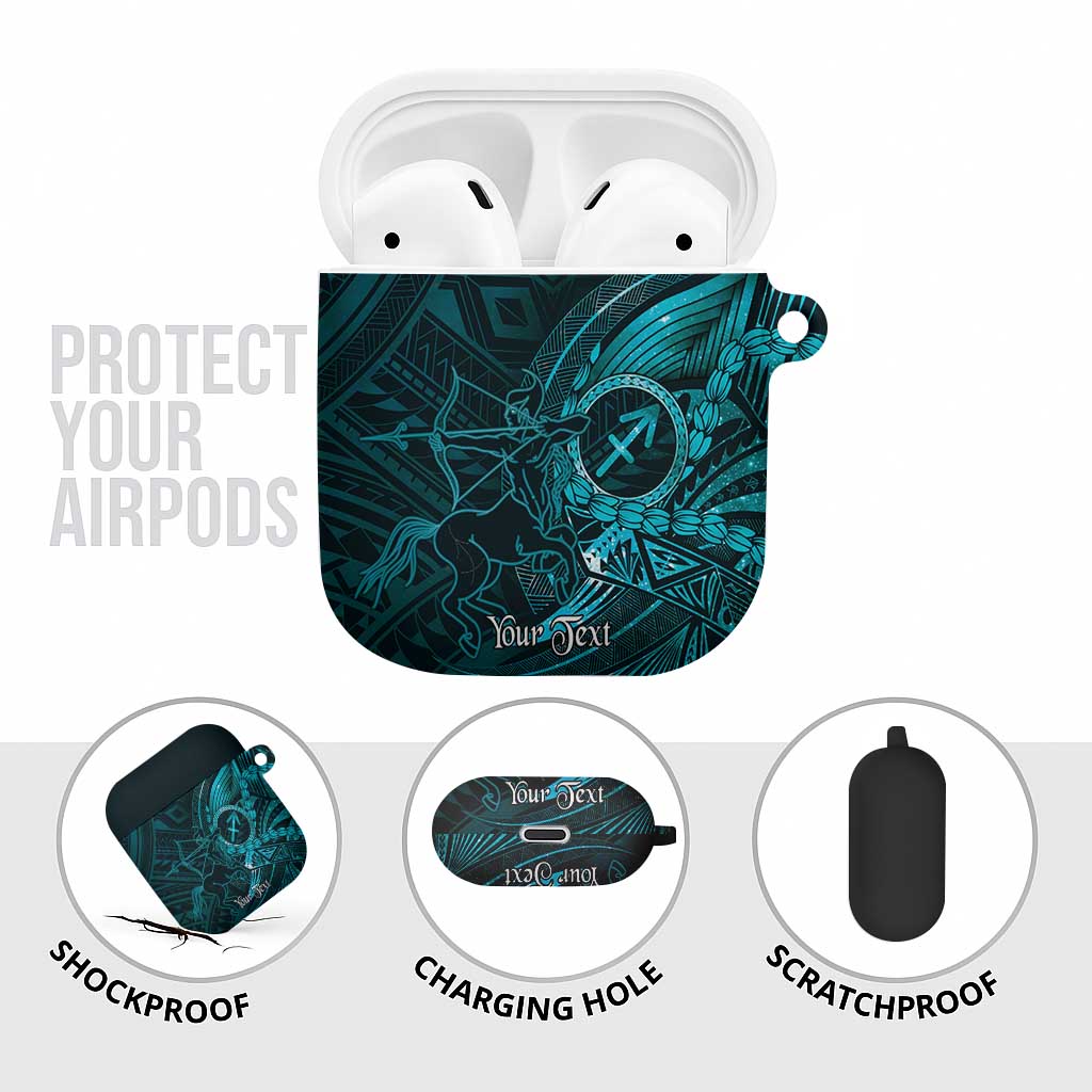 Personalised Polynesia Zodiac Sagittarius AirPods Case Galaxy Polynesian Pattern Chest Tattoo Style LT14 - Polynesian Pride