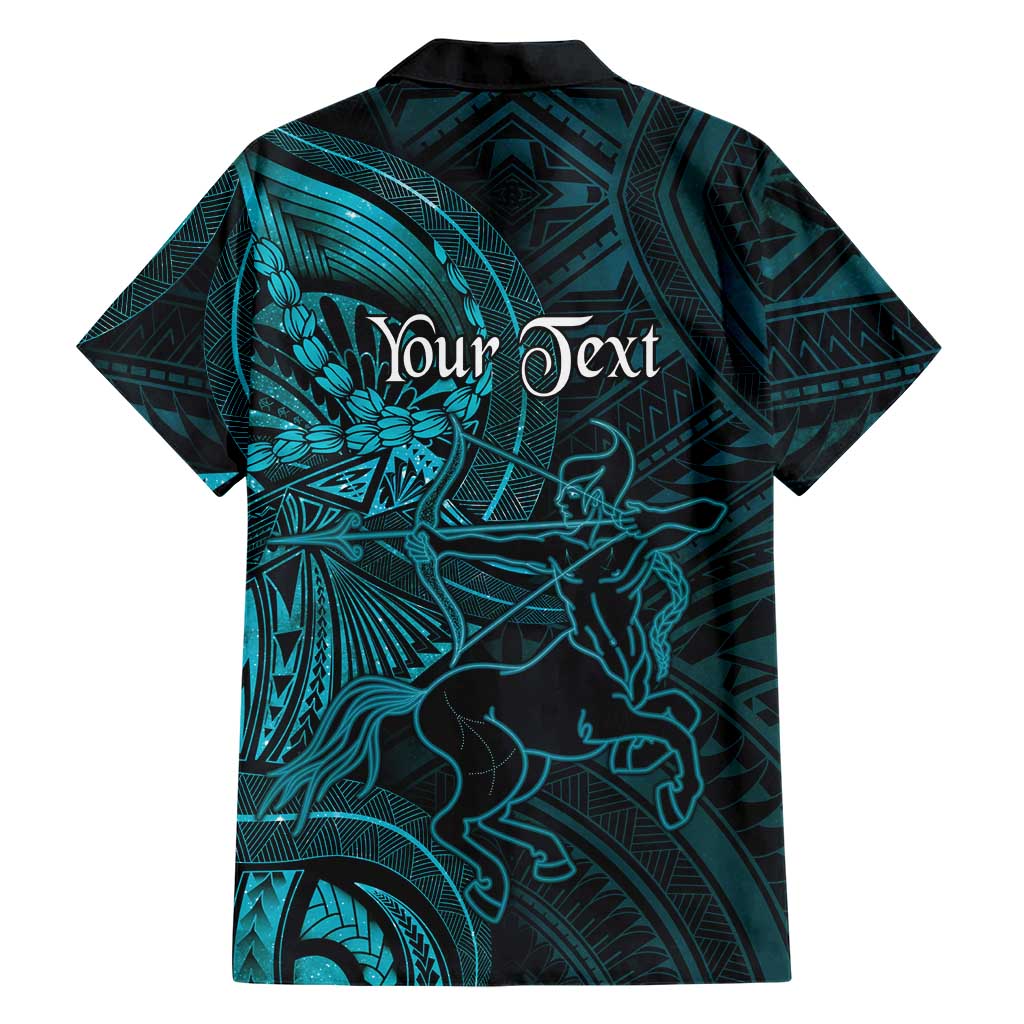 Personalised Polynesia Zodiac Sagittarius Family Matching Tank Maxi Dress and Hawaiian Shirt Galaxy Polynesian Pattern Chest Tattoo Style LT14 - Polynesian Pride