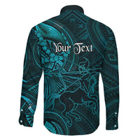 Personalised Polynesia Zodiac Sagittarius Family Matching Tank Maxi Dress and Hawaiian Shirt Galaxy Polynesian Pattern Chest Tattoo Style LT14 - Polynesian Pride
