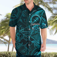 Personalised Polynesia Zodiac Sagittarius Hawaiian Shirt Galaxy Polynesian Pattern Chest Tattoo Style LT14 - Polynesian Pride