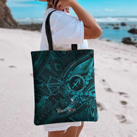 Personalised Polynesia Zodiac Sagittarius Tote Bag Galaxy Polynesian Pattern Chest Tattoo Style LT14 - Polynesian Pride