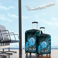 Personalised Polynesia Zodiac Aquarius Luggage Cover Galaxy Polynesian Pattern Chest Tattoo Style