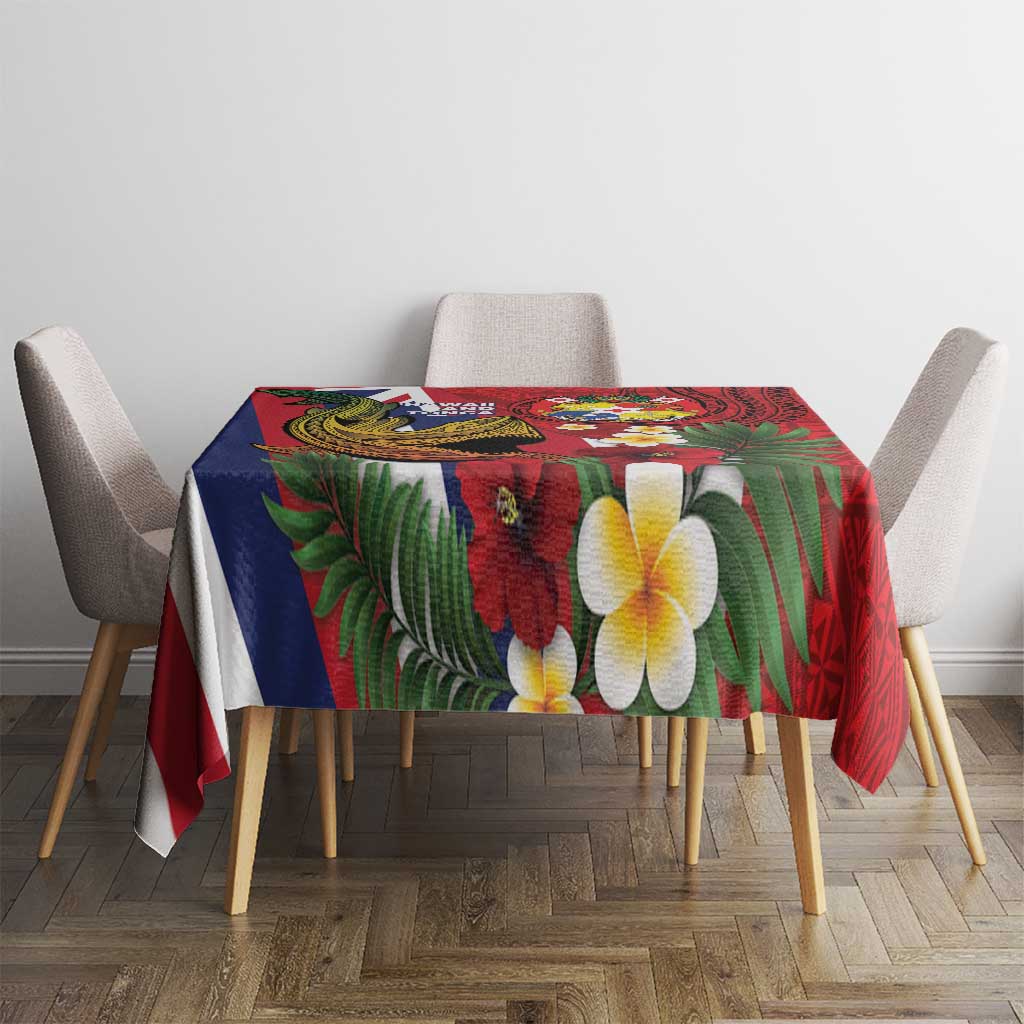 Hawaii And Tonga Tablecloth Shark Tattoo With Tongan Coat Of Arms