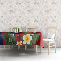 Hawaii And Tonga Tablecloth Shark Tattoo With Tongan Coat Of Arms