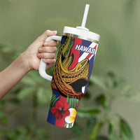 Hawaii And Tonga Tumbler With Handle Shark Tattoo With Tongan Coat Of Arms