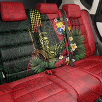 Hawaii And Tonga Back Car Seat Cover King Kamehameha Tribal Ngatu Pattern