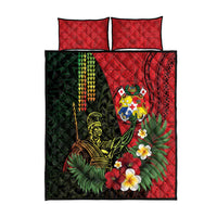Hawaii And Tonga Quilt Bed Set King Kamehameha Tribal Ngatu Pattern