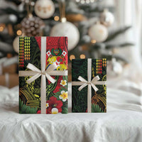 Hawaii And Tonga Wrapping Paper King Kamehameha Tribal Ngatu Pattern - Polynesian Pride