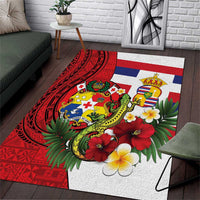 Hawaii And Tonga Area Rug King Kalakaua Tribal Gecko Tongan Ngatu