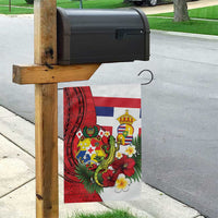 Hawaii And Tonga Garden Flag King Kalakaua Tribal Gecko Tongan Ngatu