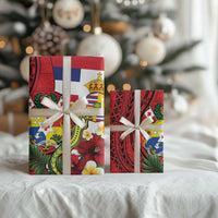 Hawaii And Tonga Wrapping Paper King Kalakaua Tribal Gecko Tongan Ngatu - Polynesian Pride
