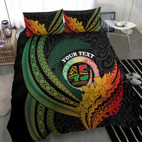 Personalised Vanuatu Independence Day Bedding Set July 30 Pig Tusk Long God Yumi Stanap