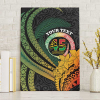 Personalised Vanuatu Independence Day Canvas Wall Art July 30 Pig Tusk Long God Yumi Stanap