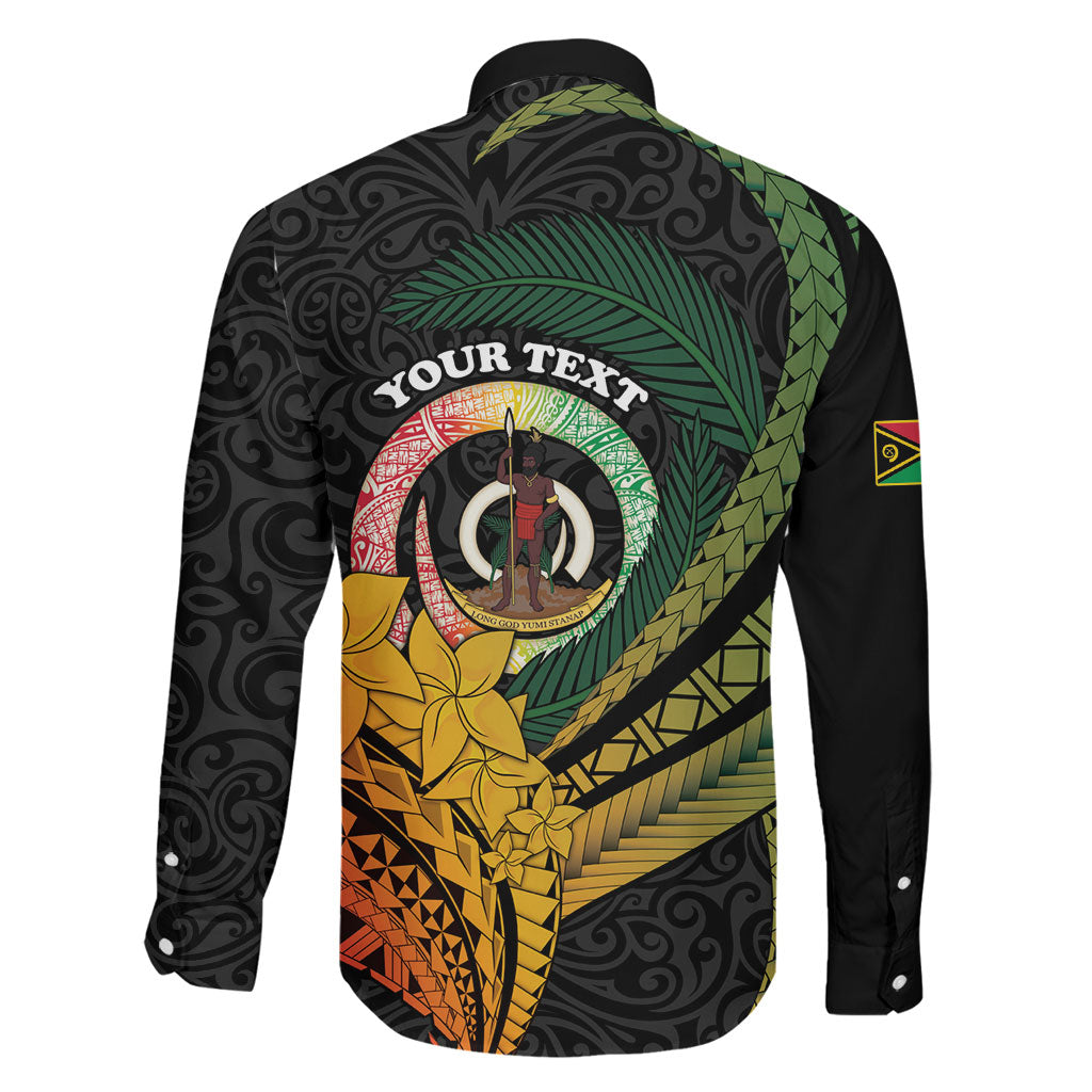 Personalised Vanuatu Independence Day Family Matching Off Shoulder Short Dress and Hawaiian Shirt July 30 Pig Tusk Long God Yumi Stanap LT14 - Polynesian Pride